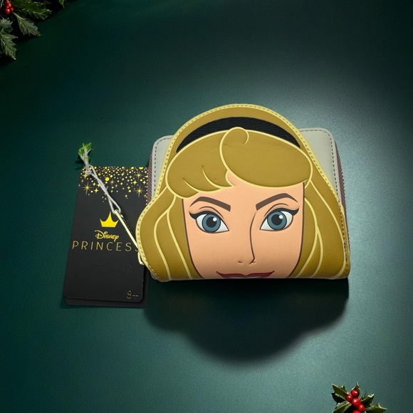 Loungefly Disney Princess Briar Rose Zip Around Wallet Sleeping Beauty NWT - Picture 2 of 16